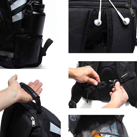 Soccer Backpack | PK with Ball Holder & Cleats Compartment - Picture 6 of 7